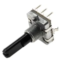Alps Alpine 24 ppr Pulse Incremental Mechanical Rotary Encoder with 6 mm Flat Shaft, Through Hole EC16B242040R