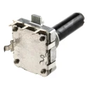 Alps Alpine 24 ppr Pulse Incremental Mechanical Rotary Encoder with 6 mm Flat Shaft, Through Hole EC16B242040R