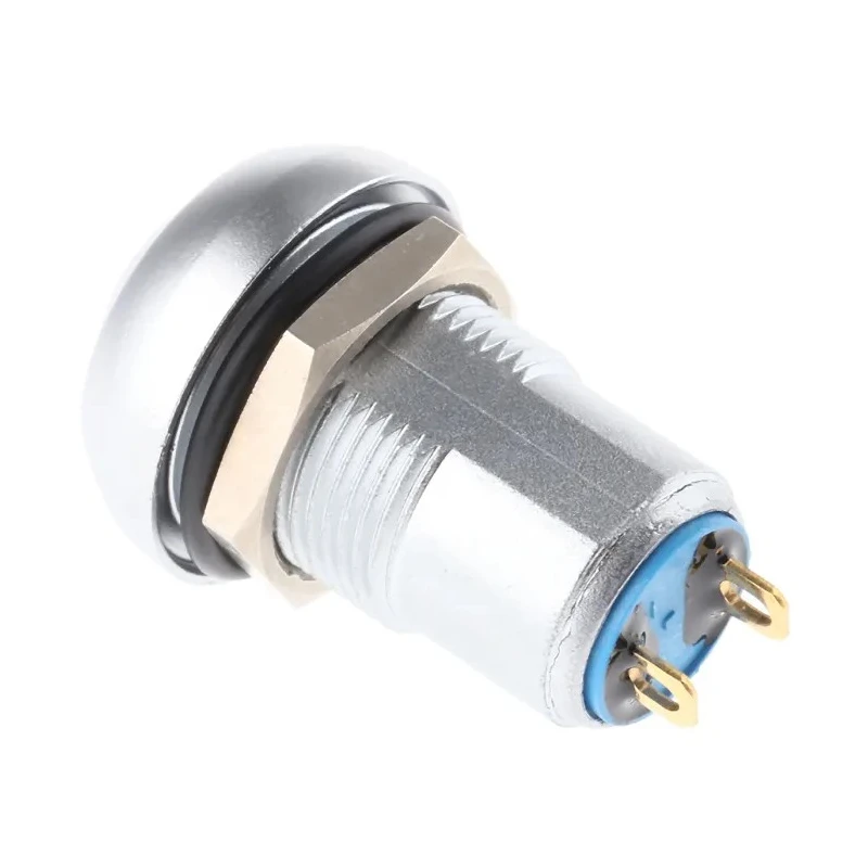 APEM Push Button Switch, Latching, Panel Mount, 12.9 mm Cutout, SPST, Silver Actuator, Blue/Green/Red/Yellow IPR1SAD0105