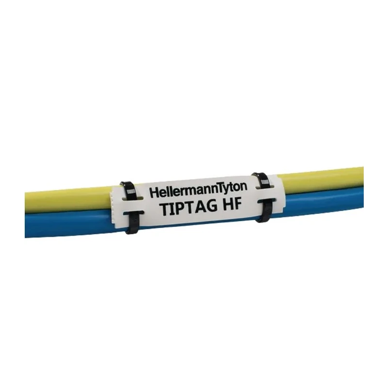 HellermannTyton White Polyolefin Cable Labels 100 mm Width, 100 mm Length, Pack of 120 556-21079 TIPTAG15X100WH-PO-WH