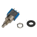 APEM 8000 Series Miniature Push Button Switch SPDT Latching Panel Mount 6.5 mm Cutout IP65 8636ADBK