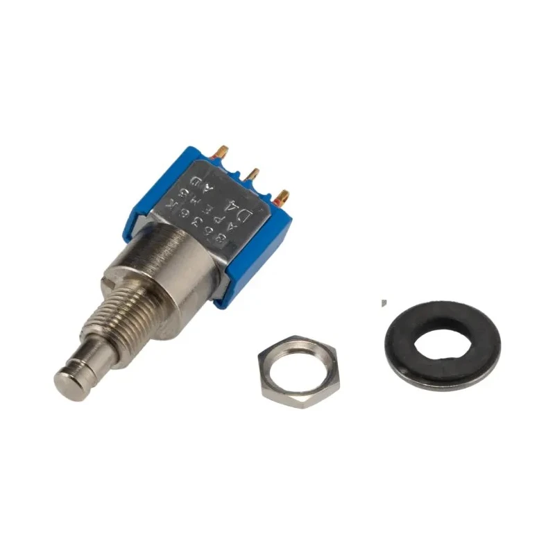 APEM 8000 Series Miniature Push Button Switch SPDT Latching Panel Mount 6.5 mm Cutout IP65 8636ADBK