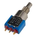 APEM 8000 Series Miniature Push Button Switch SPDT Latching Panel Mount 6.5 mm Cutout IP65 8636ADBK