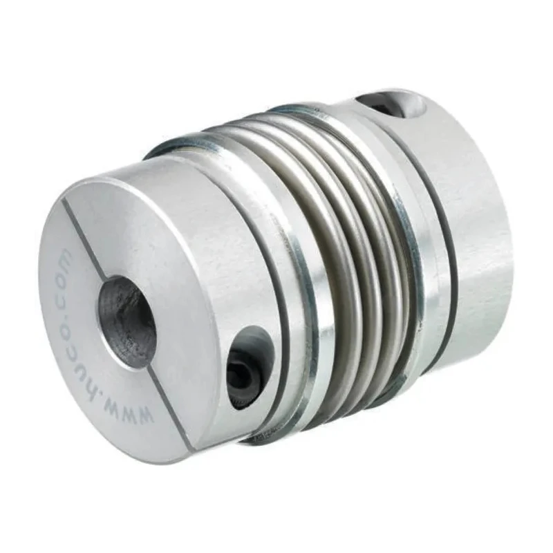 Huco Flexible Coupler 40mm Length Aluminium Hub Stainless Steel Bellows 12mm Bore 530.34.3535