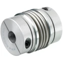 Huco Stainless Steel Bellows Set Screw Coupler 8 mm Bore Diameter, 37.5 mm Length, Aluminium Hub 530.26.2828