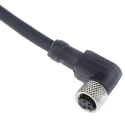 Telemecanique Sensors Female 4 Way Right Angle to 3 Way Unterminated Sensor Actuator Cable 5 m XZCP1041L5