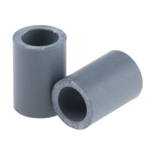 Essentra Chlorinated Polyvinyl Chloride Round Spacer 9.5 mm Diameter, 4.4 mm Bore, Height 9.5 mm SS 8 3L