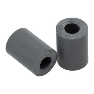 Essentra Chlorinated Polyvinyl Chloride Round Spacer 9.5 mm Diameter, 4.4 mm Bore Diameter, 12.7 mm Height SS 8 4L