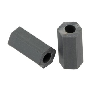 Essentra Hex Spacer Chlorinated Polyvinyl Chloride Bore Diameter 2.6mm Height 9.5mm HS 4 3