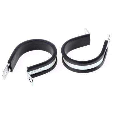 JCS Hi-Torque 40 mm ID Black Rubber Zinc Plated Steel P-Clip PCZR40RS