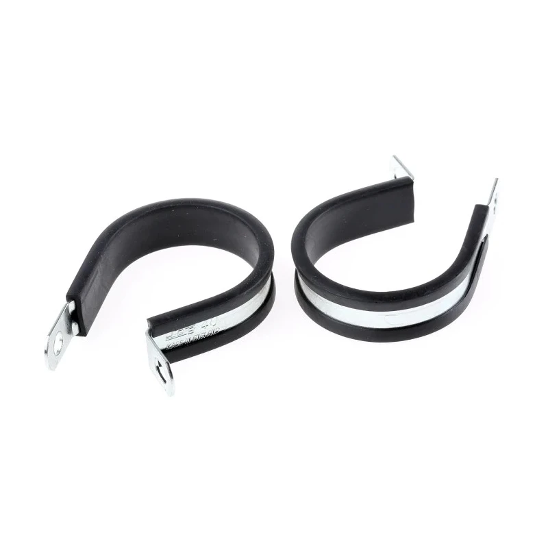 JCS Hi-Torque 40 mm ID Black Rubber Zinc Plated Steel P-Clip PCZR40RS