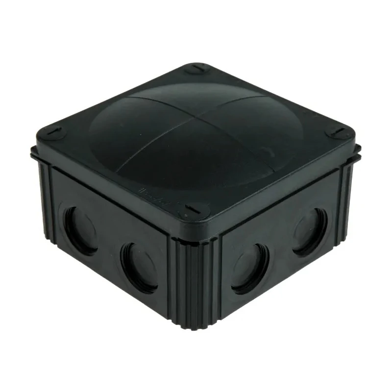 WISKA Combi Series Black Polypropylene Reinforced Fibreglass Junction Box IP67 IP68 IP66 110mm x 110mm x 66mm 61779