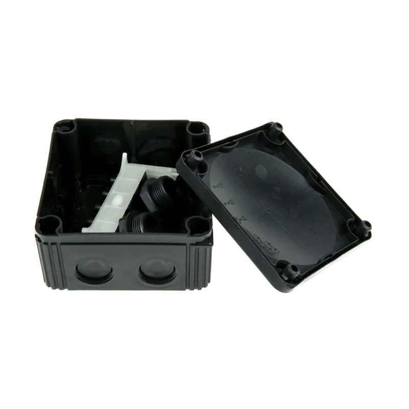 WISKA Combi Series Black Polypropylene Reinforced Fibreglass Junction Box IP67 IP68 IP66 110mm x 110mm x 66mm 61779
