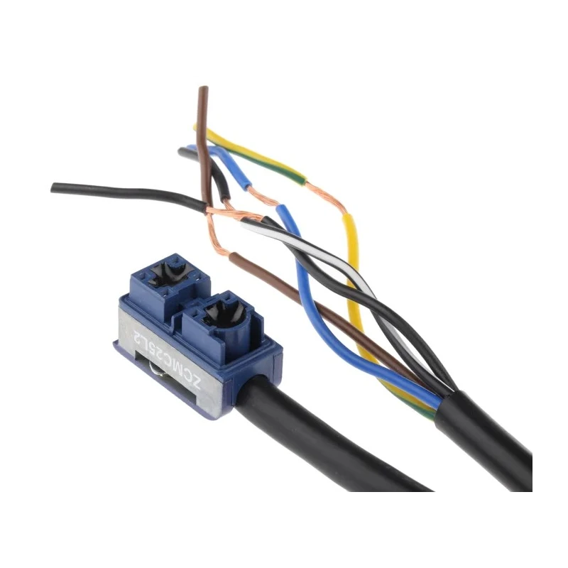 Telemecanique Sensors Limit Switch Pre-Cabled Connection OsiSense XC Series 2-Pole 2m Cable Length ZCMC25L2