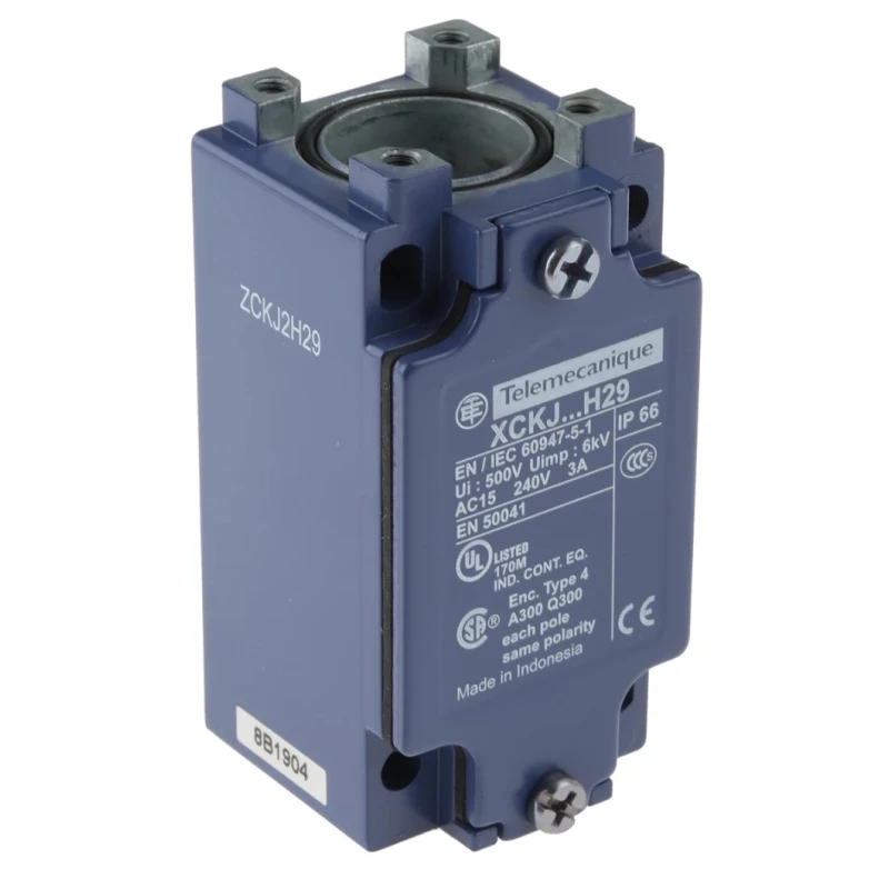 Telemecanique Sensors ZCKJ Series Roller Lever Limit Switch, SPDT Contact, IP65 Metal Housing, 240V AC 3A ZCKJ2H29