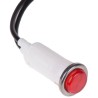 Arcolectric (Bulgin) Ltd 0067 Series Red Panel Mount Indicator 230V AC Lead Wire Termination Prominent Bezel L006700NAA