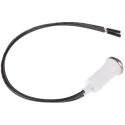 Arcolectric (Bulgin) Ltd 0067 Series Red Panel Mount Indicator 230V AC Lead Wire Termination Prominent Bezel L006700NAA