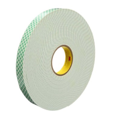 3M 3M 4026 19mm x 33m White Polyurethane Foam Double Sided Tape, 1.6 mm Thick
