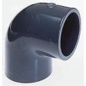 Georg Fischer Plastic Pipe Fitting 90° Push-in Elbow Female 3 in Grey 83mm Length 721101113
