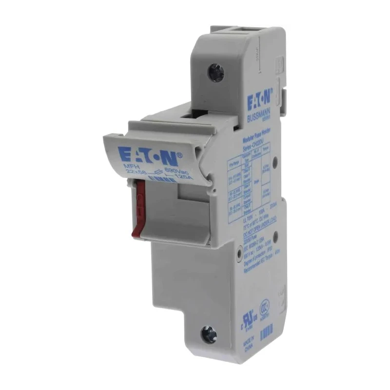 Eaton 100A Rail Mount Fuse Holder, 1-Pole, 690V AC CH221DU