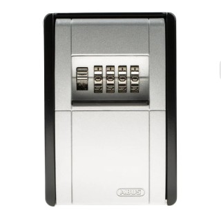 ABUS Zinc Wall Mount Key Lock Box Silver Black 80mm Width 115mm Height 43mm Depth 4-Digit PIN Code 787