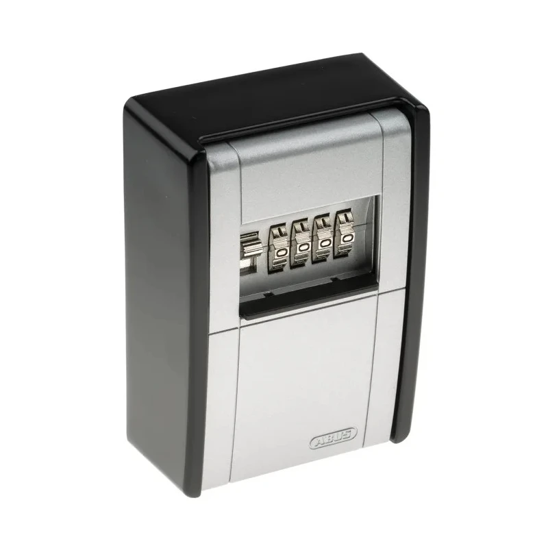 ABUS Zinc Wall Mount Key Lock Box Silver Black 80mm Width 115mm Height 43mm Depth 4-Digit PIN Code 787