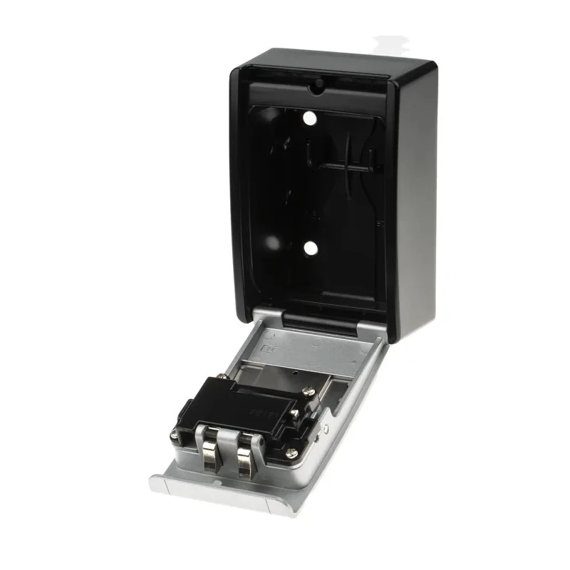 ABUS Zinc Wall Mount Key Lock Box Silver Black 80mm Width 115mm Height 43mm Depth 4-Digit PIN Code 787
