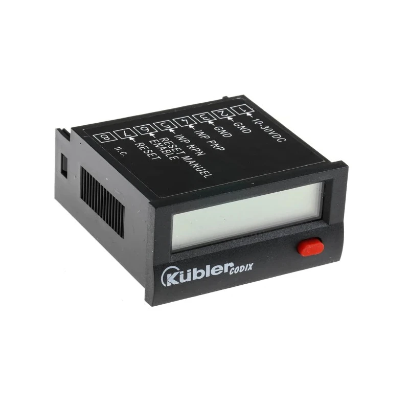 Kubler CODIX 141 7 Digit LCD Hour Meter Counter with EEPROM Storage and Transistor Output 6.141.012.300