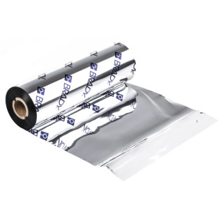 Brady Black Label Printer Ribbon, Polyester, 50.8 mm Width, 22.86 m Length R7942-110X70/O