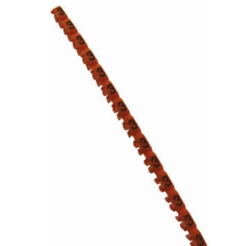 Legrand CAB 3 Clip-On Cable Marker, Pre-printed "3", For 0.15-0.5 mm Cable, Polyamide 66, -25°C to 105°C 0 381 03