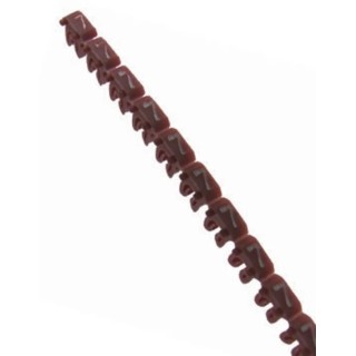 Legrand CAB 3 Clip-On Cable Marker Pre-printed "7", Polyamide 66, 0.15-0.5 mm Cable Diameter, 5 mm Length, 2.3 mm 0 381 07