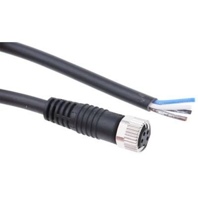 binder Sensor Actuator Cable Male 4 way M8 to Female 34 way Unterminated, 2 m, Grey PVC Polyurethane Jacket 79-3382-42-04