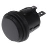 ZF KF Series Latching Push Button Switch with Black LED, Panel Mount, 20.2 mm Cutout, SPDT, IP65 KFB2ANA1BBB