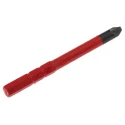 Wiha Screwdriver Bit SL/PZ2 Tip Chrome Vanadium Steel 1 Piece 34590