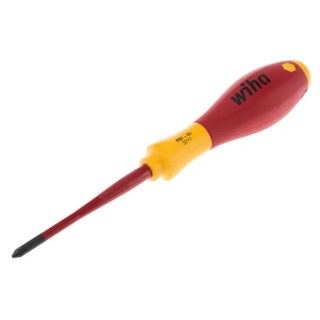 Wiha Insulated Screwdriver PH1 Tip 80 mm Blade Bi-Material Handle VDE/1000V Approved 191mm Overall 10136