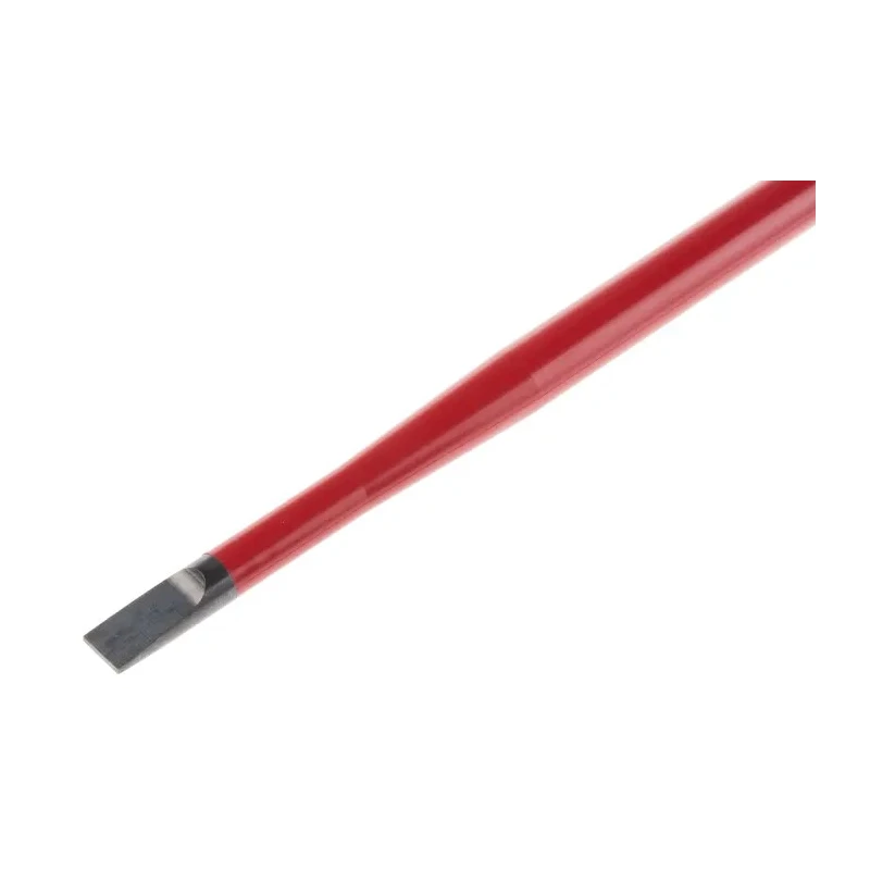 Wiha Insulated Screwdriver, 150 mm Blade, VDE/1000V Approved, 268 mm Overall, Ergonomic SoftFinish® Handle 10155