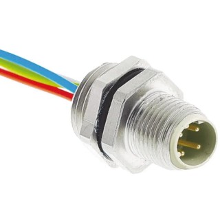 HARTING Sensor Actuator Cable Male 4 Way Straight to 4 Way Unterminated 500 mm 21033711403