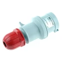 Scame Industrial Power Connector Adapter OPTIMA-REVERSE Cable Mount 3P+PE 16A 415V IP44 Red Straight IP44
