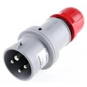 Scame Industrial Power Connector Adapter OPTIMA-REVERSE Cable Mount 3P+PE 16A 415V IP44 Red Straight IP44