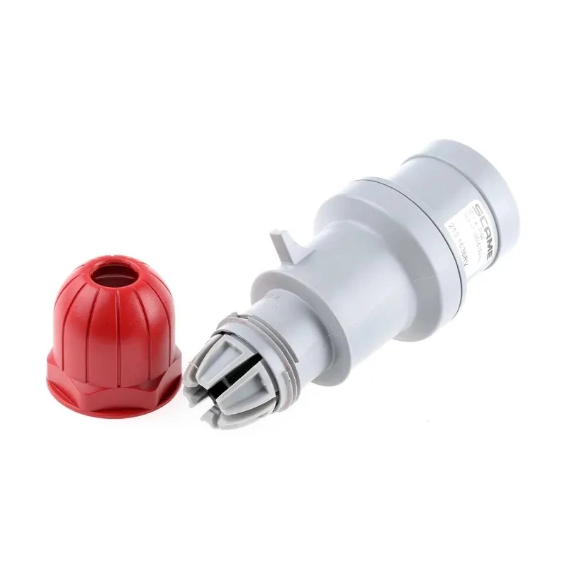 Scame Industrial Power Connector Adapter OPTIMA-REVERSE Cable Mount 3P+PE 16A 415V IP44 Red Straight IP44