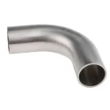 RS PRO Stainless Steel Pipe Fitting Elbow 25.4 mm, 90° Plain Bend Long, Grade 316L, Hygienic Processing, 265-4047