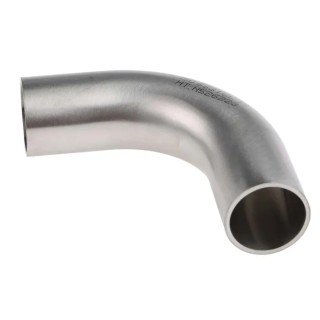 RS PRO Stainless Steel Pipe Fitting Elbow 25.4 mm, 90° Plain Bend Long, Grade 316L, Hygienic Processing, 265-4047
