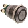 Bulgin Illuminated Push Button Switch, Momentary, Panel Mount, 19.2 mm Cutout, SPST Contact, Green LED, IP40, 24 V DC MPI002