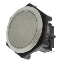 Bulgin Push Button Switch, Momentary, Panel Mount, 27.7 mm Cutout, SPDT, Stainless Steel, IP68, 250V AC, 5A MP0050