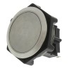 Bulgin Push Button Switch, Momentary, Panel Mount, 27.7 mm Cutout, SPDT, Stainless Steel, IP68, 250V AC, 5A MP0050