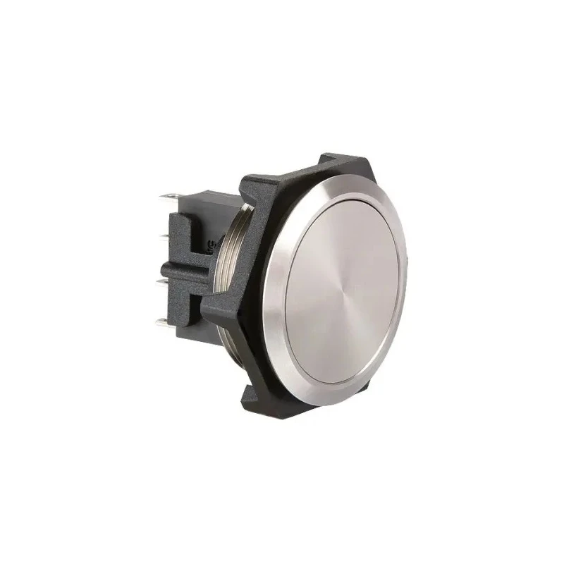 Bulgin Push Button Switch, Momentary, Panel Mount, 27.7 mm Cutout, SPDT, Stainless Steel, IP68, 250V AC, 5A MP0050