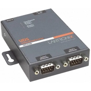 Lantronix Serial Device Server Dual-Port, 921.6 kbps Baud Rate, 9-30 V dc UD2100002-01