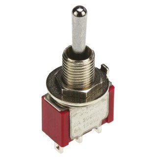 TE Connectivity Panel Mount Toggle Switch SPDT On-Off-On 5A 28V dc 125V ac Gemini A Series 5-1825137-2