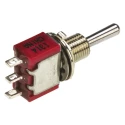 TE Connectivity Panel Mount Toggle Switch SPDT On-Off-On 5A 28V dc 125V ac Gemini A Series 5-1825137-2