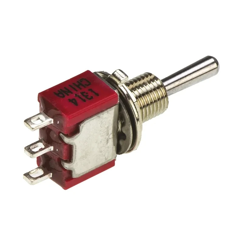TE Connectivity Panel Mount Toggle Switch SPDT On-Off-On 5A 28V dc 125V ac Gemini A Series 5-1825137-2
